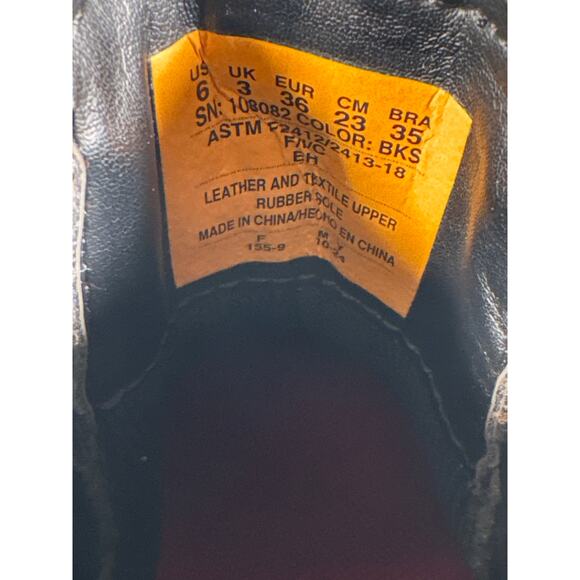 Skechers Workshire Jannit Steel Toe Leather Chelsea Work Boots Women's 6 EU 36 - Picture 6 of 7